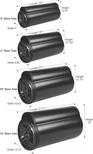 Vista 3 de Bazooka BTA6100 BT Series Subwoofer de tubo amplificado de 6 pulgadas y 100 vatios
