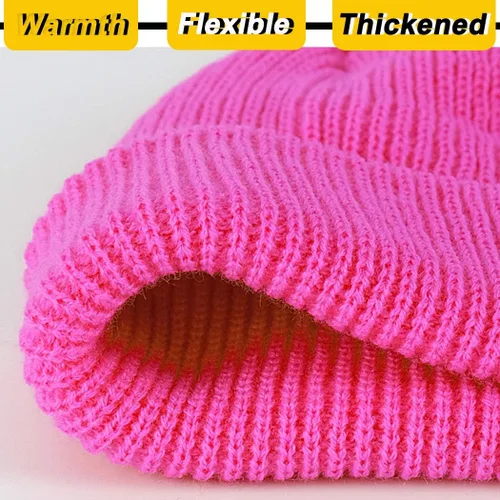 Vista 6 de Gorros de invierno unisex Beanie Knit Caps Classic Warm Winter Hats