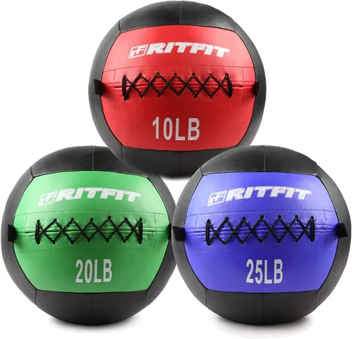 Vista 10 de RitFit Soft Medicine Ball for Strength and Conditioning Workouts