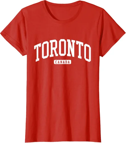 Vista 93 de Camiseta estilo universitario de Toronto Canada, Negro