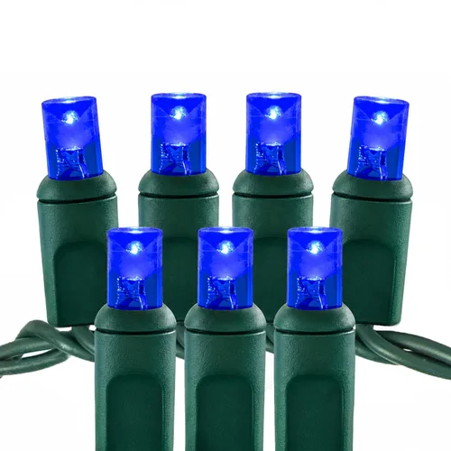 Vista 13 de Luces LED de Navidad Pro – 50 unidades de luces de cadena cónicas de ángulo amplio – Juego de luces festivas profesionales para interiores