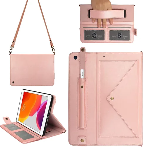 Vista 97 de Funda tipo bolso para iPad mini de 5ª/4ª/3ª/2ª/1ª generación de 7.9 pulgadas, Techcircle funda ligera tipo folio con soporte bandolera con billetera
