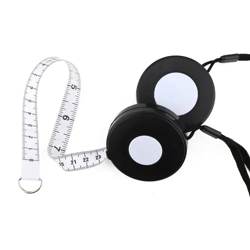 Vista 7 de WIN TAPE Cinta métrica retráctil negra de 80 pulgadas con cuerda negra