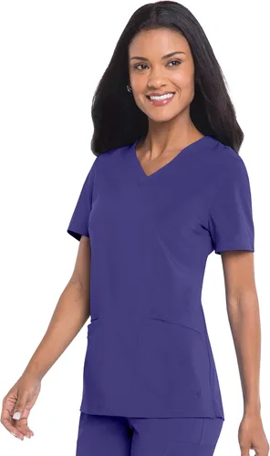 Vista 16 de Urbane Performance 9015 - Camiseta médica de ajuste a medida con 3 bolsillos para mujer Negro