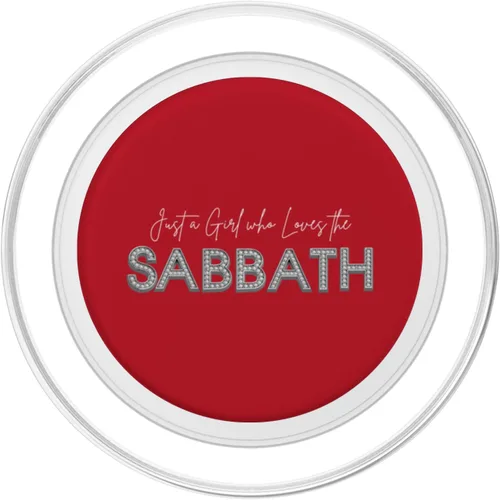 Vista 2 de Just a Girl who Loves the Sabbath. 7th Day Sabbath Keeper PopSockets MagSafe PopGrip for iPhone