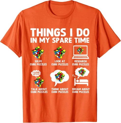 Vista 66 de Things I Do in My Spare Time Cube Puzzle Speed Cubing Camiseta