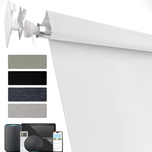 Vista 35 de MYshade Persianas enrollables personalizadas para ventana, persianas enrollables para ventanas con cable, bloqueo solar, protección de privacidad