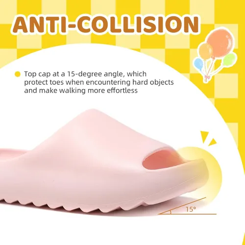 Vista 25 de Sandalias acolchadas para mujeres, hombres y niños, cómodas, antideslizantes, suaves, impermeables, para baño, ducha, sandalias acolchadas de suela
