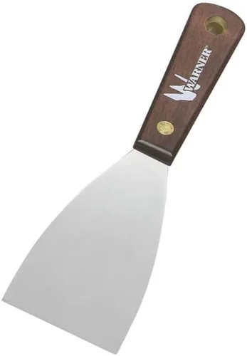 Vista 7 de Warner Manufacturing Warner Tool 627 Cuchillo de masilla Full Flex de 1-1/2", acero al carbono, mango de palisandro, multicolor