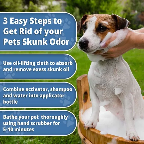 Vista 3 de UpBloom - Benny's Best Pet Skunk and Odor Eliminator Shampoo Deodorizer Kit Buddy - Champú y accesorios para perros, gatos y mascotas Skunk
