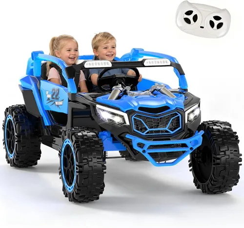 Vista 10 de 24V Ride on Toys for Kids, 2 Seater Electric Car w/Remote Control, 4 Wheel Suspension, Max 5 MPH, Slow Start, 2X200W, Bluetooth, Music, LED Light