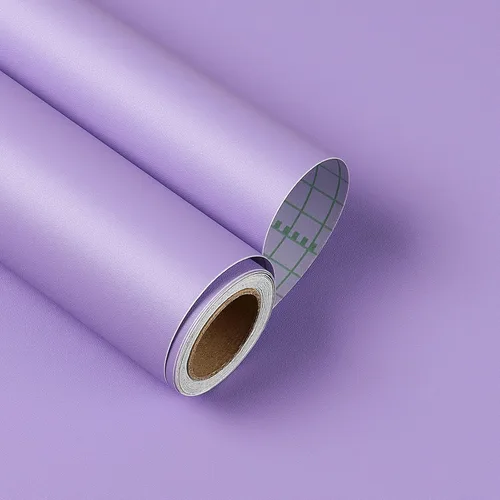 Vista 11 de YENHOME Papel tapiz de color liso morado para gabinetes, regreso a la escuela, 17.7 x 80 pulgadas, papel tapiz de despegar y pegar de color morado