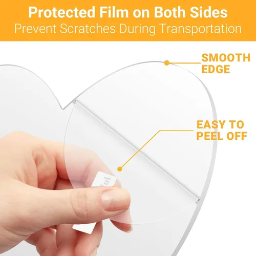 Vista 3 de Gartful 4 piezas de láminas acrílicas para base de luz, tablero de plexiglás transparente fundido, panel de vidrio de plástico de 0.08" (2mm)