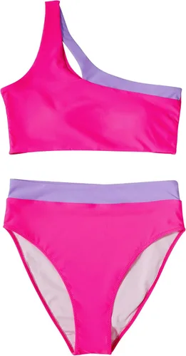 Vista 46 de MOOSLOVER Traje de baño de dos piezas con corte alto y cintura alta para mujer