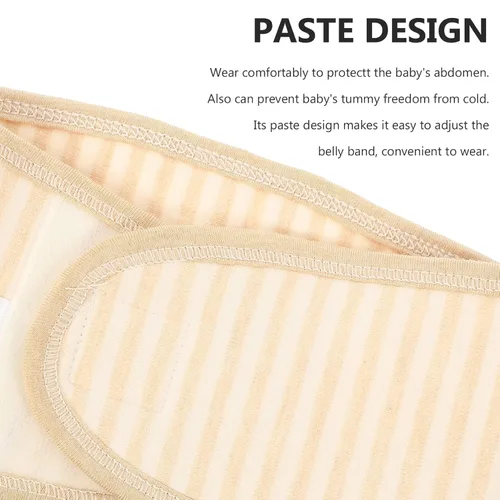 Vista 8 de Healifty - Paquete de 3 bandas de algodón para el ombligo para recién nacidos, cubierta de cordón umbilical transpirable, protector ajustable