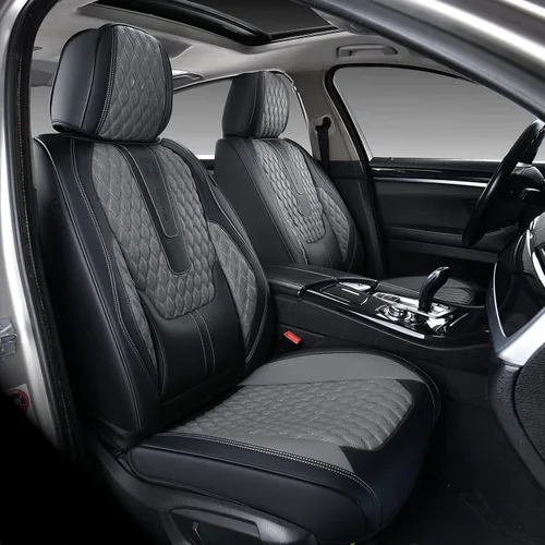 Vista 44 de Coverado Fundas de asiento delantero, fundas de asiento delantero de automóvil, fundas de asiento de piel de napa para automóviles, fundas