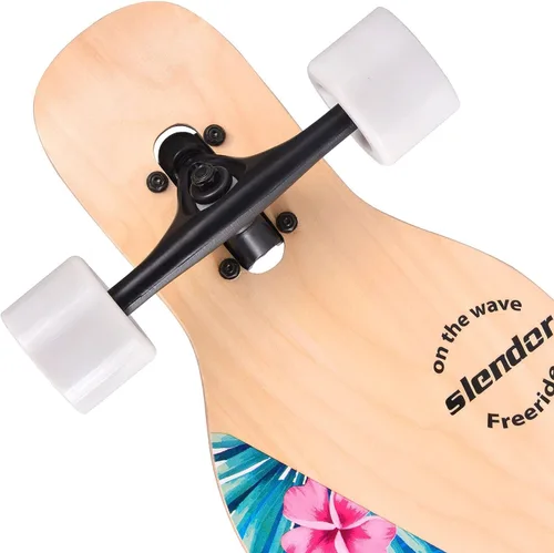 Vista 5 de Slendor - patineta longboard de madera de arce (42.0 in), para freestyle, curvatura cóncava