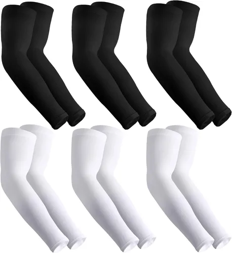 Vista 9 de HEGCOIIE Mangas de protección solar UV para hombres y mujeres, cubierta de tatuajes, manga de enfriamiento UPF 50 para golf, ciclismo