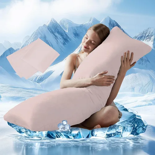 Vista 14 de DOWNCOOL Relleno de almohada de cuerpo completo de lujo con funda de fibra, almohada corporal ultrasuave para dormir, inserto de almohada de cama