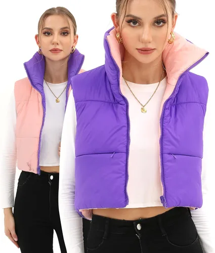 Vista 9 de Xeoxarel Chaleco acolchado corto con bolsillos para mujer (XS-XXL)