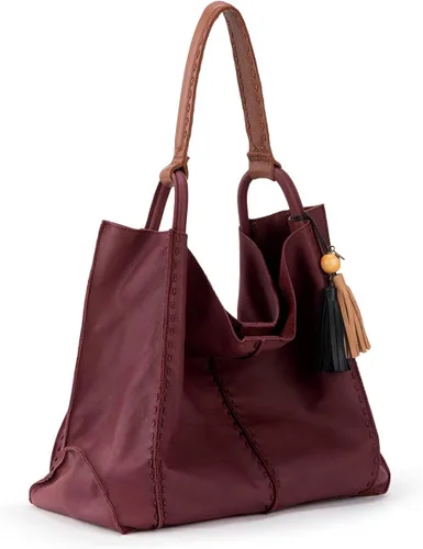 Vista 2 de The Sak Los Feliz Large Tote Bag in Leather Roomy Unlined Purse with Single Shoulder Strap