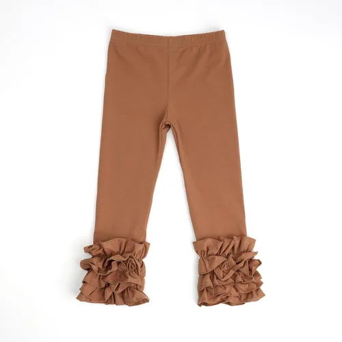 Vista 39 de HOOLCHEAN Leggings de algodón con volantes para bebés y niñas pequeñas