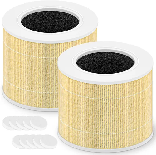 Vista 18 de Core Mini filtro de repuesto para purificador de aire LEVOIT Core Mini y Core Mini-P, filtro de alta eficiencia 3 en 1, Core Mini-RF-SR, 3 filtros