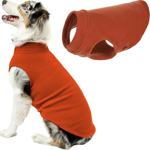 Vista 25 de Gooby - Chaleco de Vellón Elástico, Chaleco de Vellón Tipo Pullover Chaqueta Suéter para Perros, Azul Argyle, Extra Pequeño