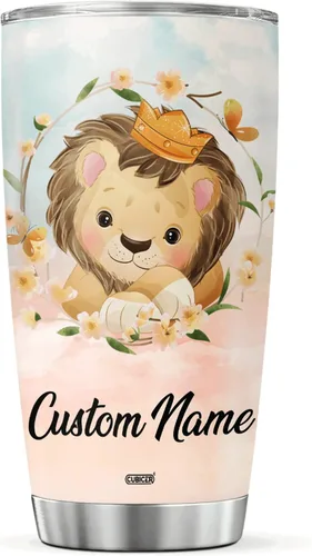 Vista 17 de CUBICER Vaso de café personalizado con diseño de oso y tapa aislada, regalos de Navidad para niños, mujeres y adultos, tazas de acero inoxidable