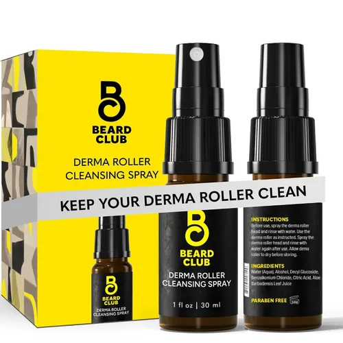 Vista 13 de The Beard Club Derma Roller Spray limpiador - Limpia y prolonga la vida útil del rodillo Derma - 0.5 onzas