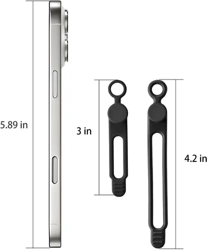 Vista 4 de 10 piezas de bridas de cable de silicona reutilizables – Organizador de cables ajustable con hebilla de bloqueo, bridas elásticas de cable