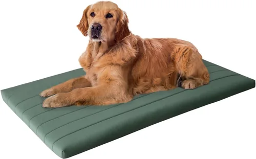 Vista 15 de BALANCE Cama para Jaula de Perro, Colchón Ortopédico para Perro con Forro Impermeable, Tapete Lavable de Espuma para Jaula para Razas de Perros Hoja