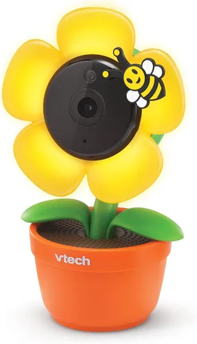 Vista 13 de VTech RM9751 Yellow Daisy Smart Wi-Fi Cámara para bebé, compatible con iOS y Android, 1080p Full HD, cubierta de modo de privacidad, luz nocturna