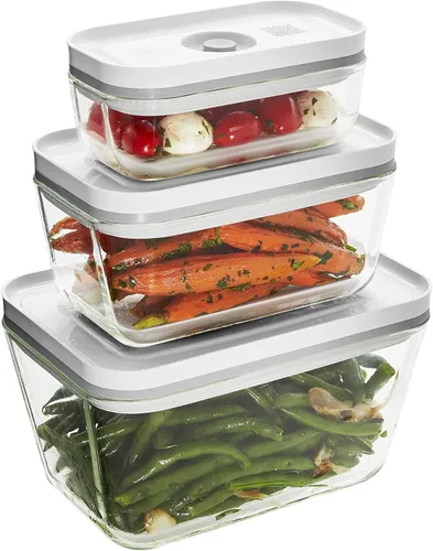 Vista 5 de ZWILLING Fresh & Save - Sellador al vacío de mano + almacenamiento de alimentos de vidrio de 3 piezas