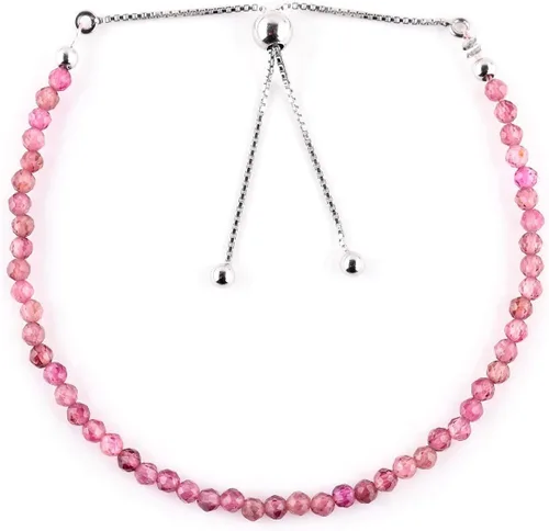 Vista 9 de OdrillionGems Pulsera de bolo de plata de ley 925 con cuentas redondas facetadas, hecha a mano, minimalista, cristales curativos, deslizante