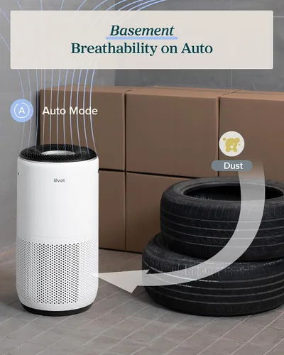 Vista 7 de LEVOIT Purificadores de aire inteligentes para el hogar habitación grande