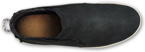 Vista 2 de OLUKAI Hawai'iloa Manu Hope - Botines para mujer, suaves y cómodos, impermeables, de cuero de grano completo, paneles elásticos para ajuste