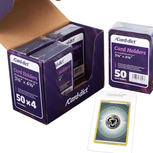Vista 4 de Portatarjetas magnético de 25 quilates compatible con tarjetas intercambiables, 35 portatarjetas One Touch, 2-1/2 pulgadas x 3-1/2 pulgadas, funda