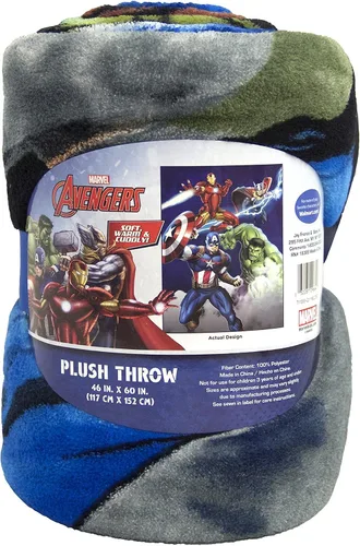 Vista 2 de Marvel Avengers 2 Cobija de felpa, 50 x 60 pulgadas, S