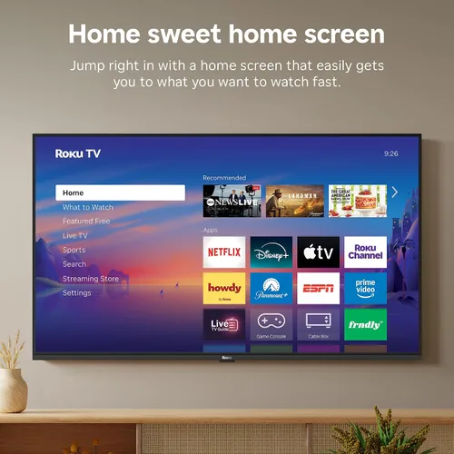 Vista 7 de Roku Smart TV 2026 – Serie Select de 43 pulgadas, 4K HDR TV – Roku TV con control remoto por voz – Televisión LED de pantalla plana con Wi-Fi