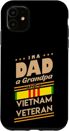 Vista 8 de Funda de regalo para iPhone 13 Pro Max I'm a Dad Grandpa And Vietnam Veteran Cool Soldier