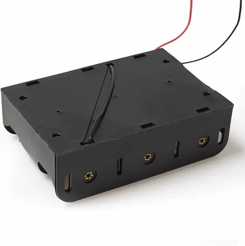 Vista 13 de 2 unidades de soporte para pilas D de 8 ranuras con respaldo doble y cables, caja para pilas de tamaño D de 8x1.5V 8D bilateral