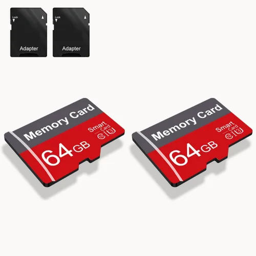 Vista 13 de 2 paquetes de tarjeta de memoria de 8 GB con adaptador, tarjeta TF de alta velocidad, tarjeta TF de memoria UHS-I C10 A1 para tableta/teléfono