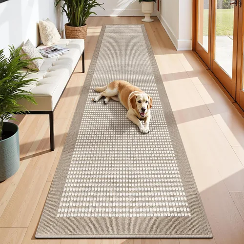 Vista 60 de Ileading Tapete para puerta de interior de 24 x 36 pulgadas, absorbente para perros, tapete de bajo perfil para entrada pequeño con respaldo de goma