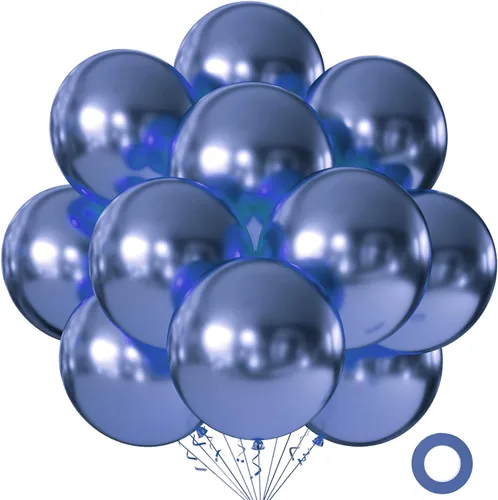 Vista 34 de KALOR Globos color morado ceniza de 18 pulgadas, 10 globos de látex mate, globos redondos grandes para bodas, baby shower, fiestas de cumpleaños