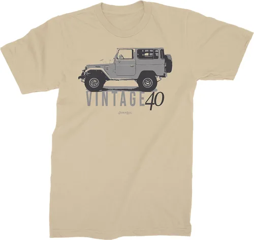 Vista 3 de FJ40 Cruiser Vintage Series Camiseta de algodón natural para hombre