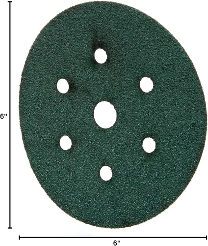 Vista 3 de 3M 00615 Green Corps Hookit - Disco sin polvo de grano 40E de 6 pulgadas, caja de 25, paquete de 5 cajas