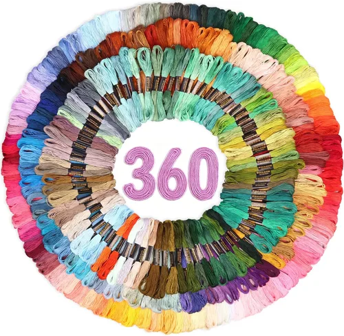 Vista 9 de LOVIMAG Hilo de bordar, 60 piezas, pulsera de la amistad, hilo de hilo