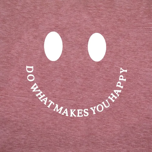 Vista 7 de Camisetas divertidas con texto en inglés Do What Makes You Happy Mental Health (Do What Makes You Happy Mental Health)
