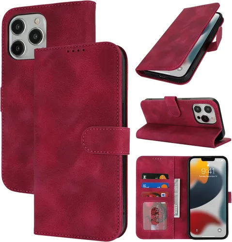 Vista 132 de Funda tipo cartera para iPhone 8 Plus iPhone 7 Plus con tarjetero para iPhone 8 Plus, funda tipo cartera para mujeres y hombres, de piel sintética